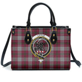 Little Tartan Crest Leather Handbag